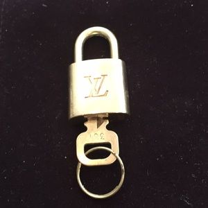 Louis Vuitton lock and key